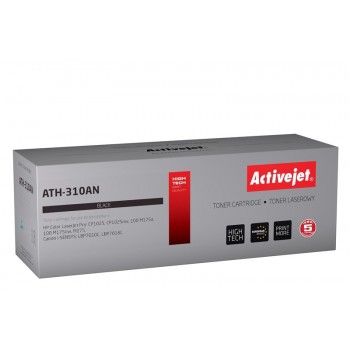 Activejet ATH-310AN Toner (replacement for Canon, HP 126A CRG-729B, CE310A Premium 1200 pages black)
