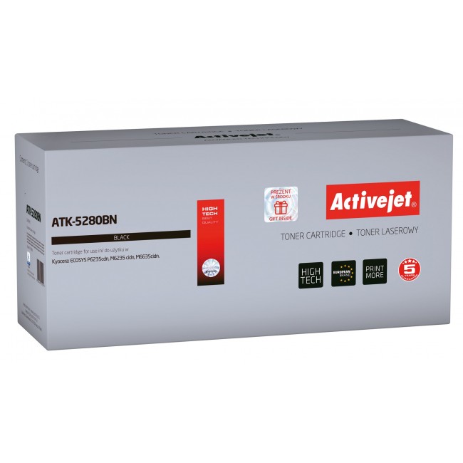 Activejet ATK-5280BN toner for Kyocera printer Kyocera TK-5280K replacement Supreme 13000 pages black