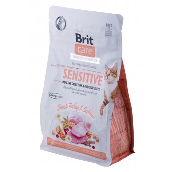BRIT Care Grain-Free Sensitive Turkey&Salmon - dry cat food - 400 g