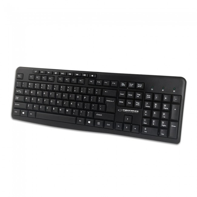 Esperanza EK137 set - USB keyboard + mouse Black