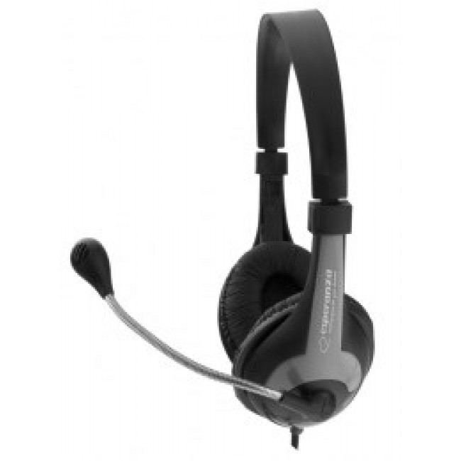 Esperanza EH158K headphones/headset Head-band Black, Grey