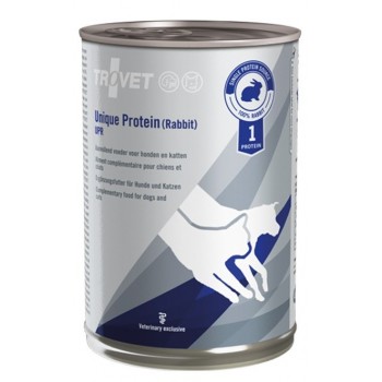 TROVET Unique Protein UPR with rabbit - Wet dog and cat food - 400 g