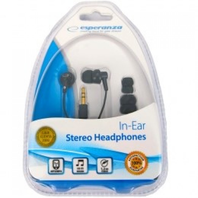 Esperanza EH124 headphones/headset In-ear Black