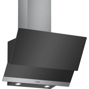 Bosch DWK065G60 cooker hood 530 m /h Wall-mounted Black,Stainless steel