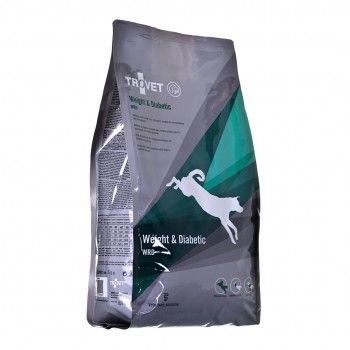 TROVET Weight & Diabetic WRD with chicken - dry dog food - 3 kg