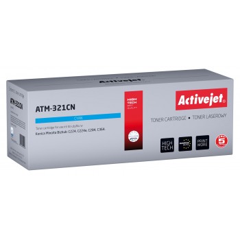 Activejet ATM-321CN toner (replacement for Konica Minolta TN321C Supreme 25000 pages cyan)