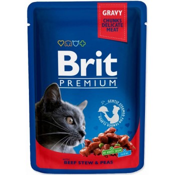BRIT Premium Cat Beef Stew&Peas - wet cat food - 100g