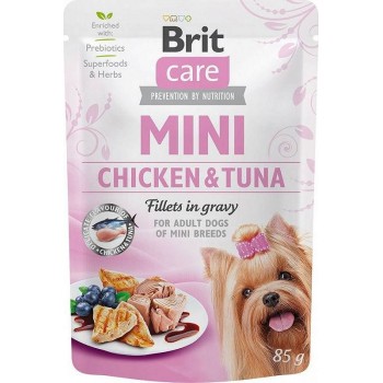 BRIT Care Mini Chicken&Tuna - Wet dog food - 85 g