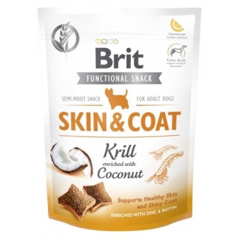 BRIT Functional Snack Skin&Coat Krill - Dog treat - 150g