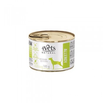 4VETS Natural Allergy Lamb Dog - wet dog food - 185 g