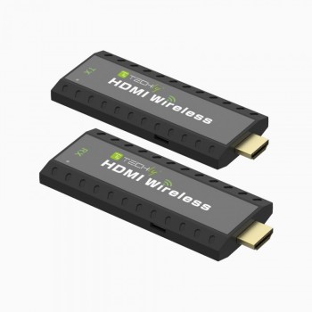 Techly IDATA HDMI-WL53 AV extender AV transmitter & receiver Black