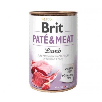 BRIT Pat & Meat with lamb - wet dog food - 400g