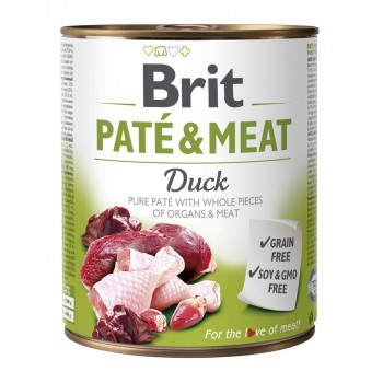 BRIT Pat & Meat with Duck - wet dog food - 800g
