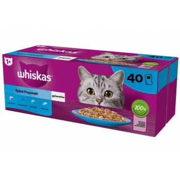 WHISKAS Fish Favourites in jelly - wet cat food - 40x85 g
