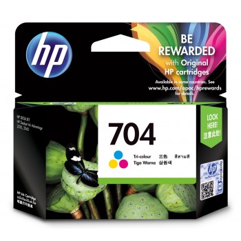 HP 704 Tri-color Original Ink Advantage Cartridge ink cartridge 1 pc(s) Cyan, Magenta, Yellow