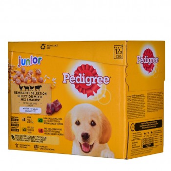 PEDIGREE Junior Selection Mix - Wet dog food - 12x100 g