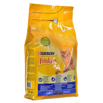 FRISKIES Sterilized Salmon and tuna with vegetables - dry cat food - 1,5 kg