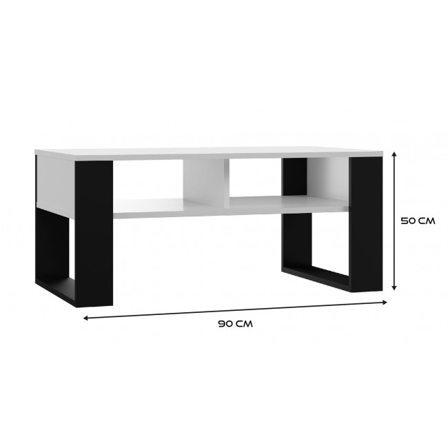 Topeshop MODERN 2P BIEL CZ coffee/side/end table Coffee table Rectangular shape 2 leg(s)