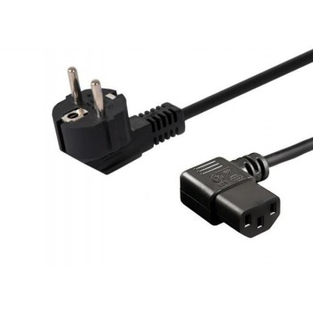 SAVIO Power cable Schuko (M) angled IEC C13, 1.2 m CL-115