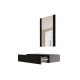 Dressing table with mirror PAFOS 80x41.6x100 mat black