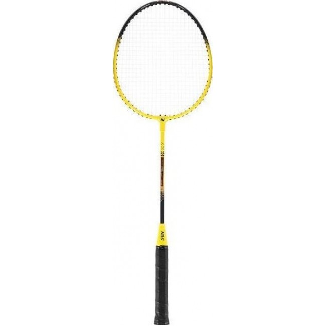 NILS NRZ262 ALUMINIUM badminton set 2 rackets, 3 feather darts, 600x60cm net, case