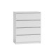 Topeshop M4 BIEL chest of drawers