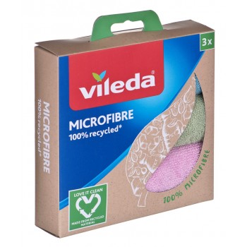 Cleaning Cloth Vileda Microfibre 100% Recycled 3 pcs.