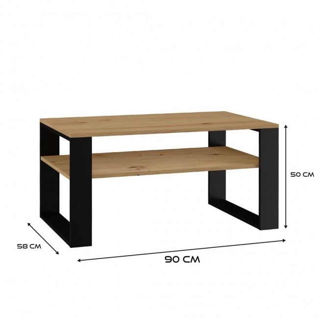 Topeshop MODERN 1P ART CZ coffee/side/end table Coffee table Rectangular shape 2 leg(s)