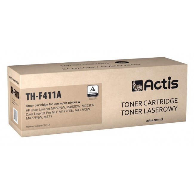 Actis TH-F411A toner (replacement for HP 410A CF411A Standard 2300 pages cyan)