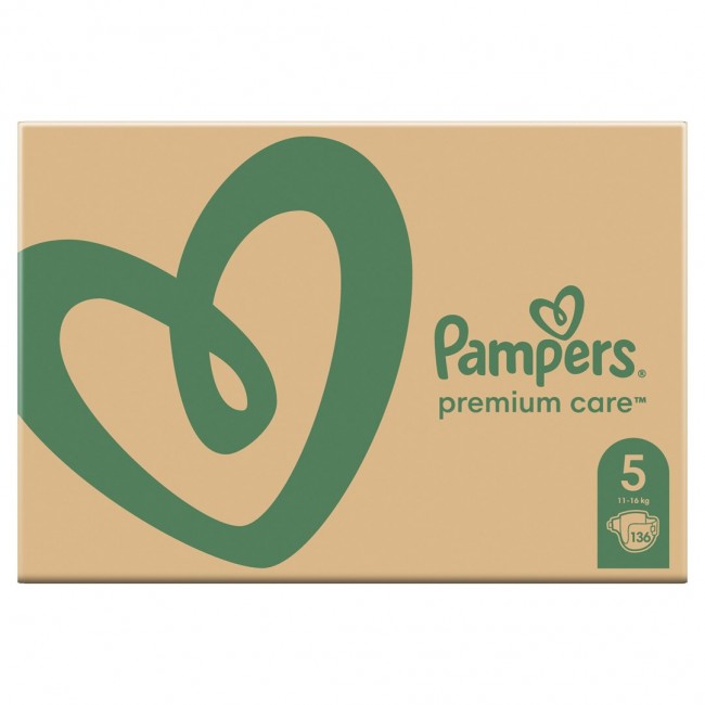 Pampers Premium Protection Size 5, Nappy x148, 11kg-16kg