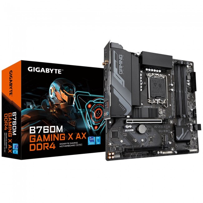 Gigabyte B760M GAMING X AX DDR4 motherboard LGA 1700 micro ATX