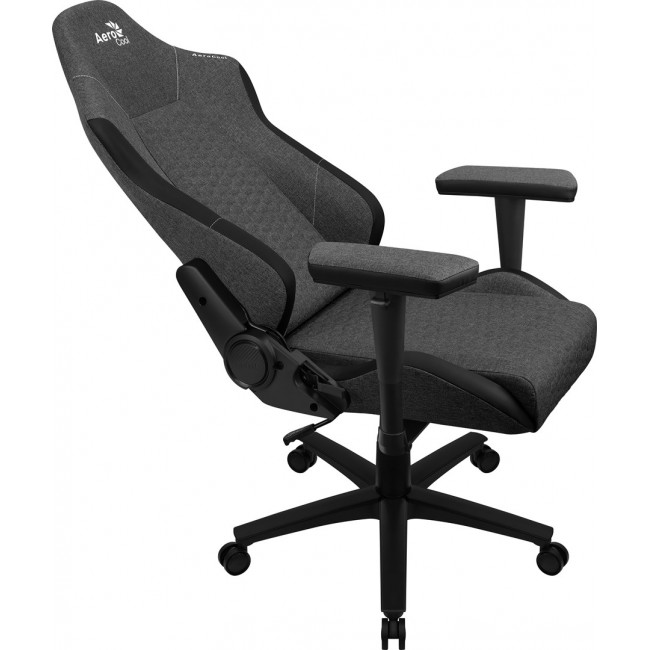 Aerocool CROWNASHBK, Ergonomic Gaming Chair, Adjustable Cushions, AeroWeave Technology, Black