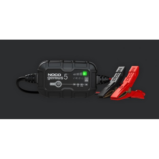 NOCO GENIUS5 5A Battery charger for 6V/12V batteries with maintenance and desulphurisation function