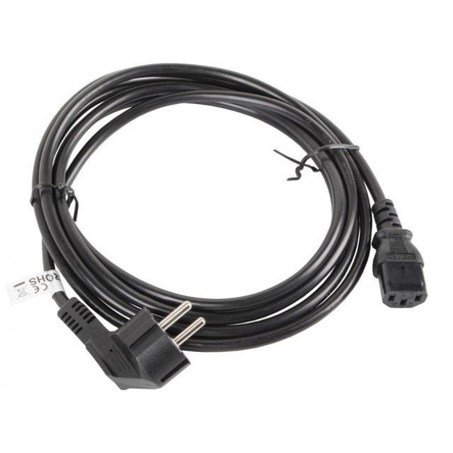 Lanberg CA-C13C-11CC-0050-BK power cable Black 5 m C13 coupler CEE7/7