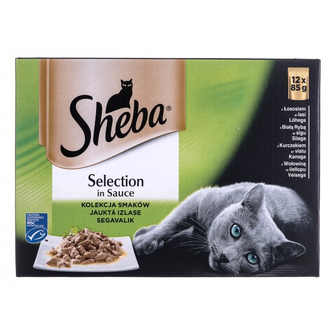 Sheba Selection in Sauce Mix of Tastes 12 x 85 g