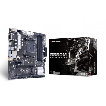 Biostar B550MX/E PRO motherboard AMD B550 Socket AM4 micro ATX