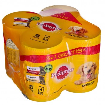 PEDIGREE Beef and chicken with jelly - Wet dog food - 4x400 g