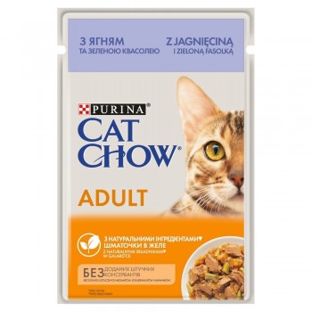 CAT CHOW ADULT GiJ Lamb & Green Beans Jelly - wet cat food - 85 g