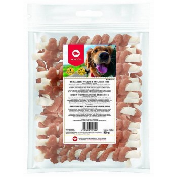 MACED Rabbit wrapped rawhide sticks - dog chew - 500 g