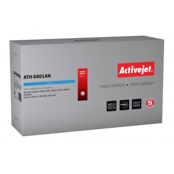 Activejet ATH-6001AN Toner (replacement for HP 124A Q6001A, Canon CRG-707C Premium 2000 pages cyan)
