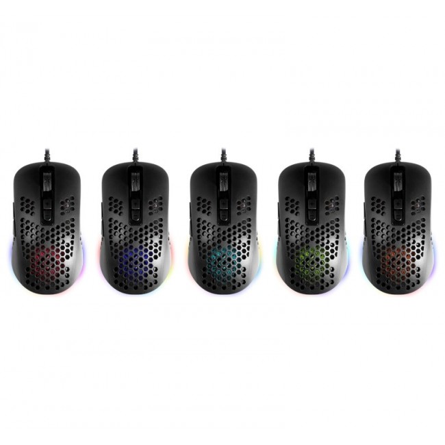 Gaming, optic, wired mouse DEFENDER GM-620L SHEPARD 12800dpi 7P RGB
