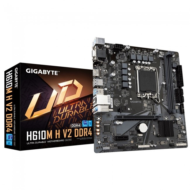 Gigabyte H610M H V2 DDR4 motherboard Intel H610 LGA 1700 micro ATX