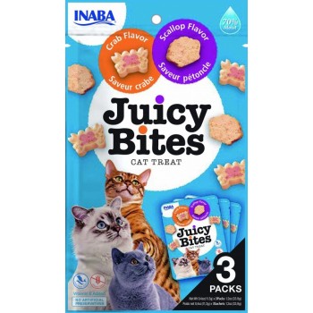 INABA Juicy Bites Crab and Scallop - cat treats - 3x11,3 g