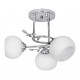 Activejet Classic ceiling chandelier pendant lamp IRMA nickel triple 3xE27 for living room