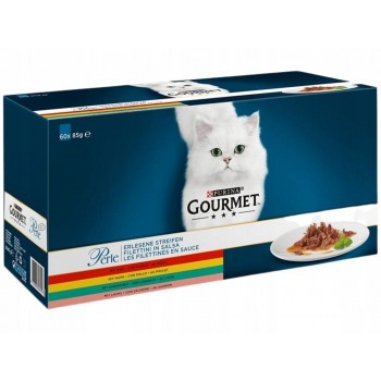 PURINA Gourmet Perle Mix - wet cat food - 60x85 g