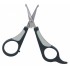 TRIXIE 2360 pet grooming scissors Black, Grey, Stainless steel Ambidextrous Universal