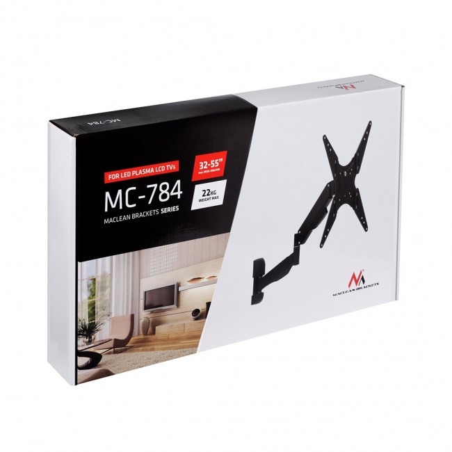 TV or monitor holder black Maclean MC-784 gas spring 32 