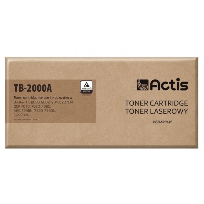 Actis TB-2000A Toner (replacement for Brother TN2000 / TN2005 Standard 2500 pages black)