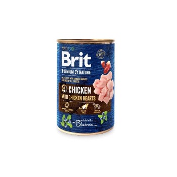 BRIT Premium By Nature Chicken and Hearts - wet dog food - 400 g