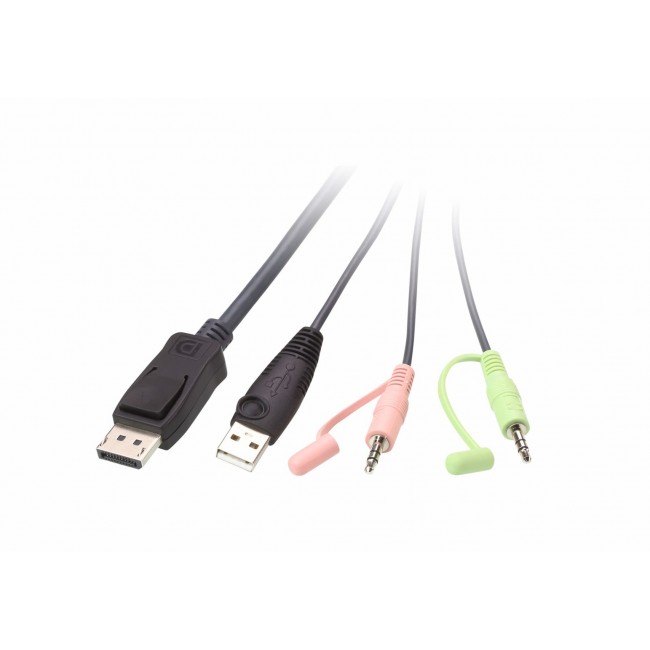 ATEN 2-Port USB DisPlayPort Cable KVM Switch